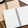Carnet à spirale couverture kraft papier vierge