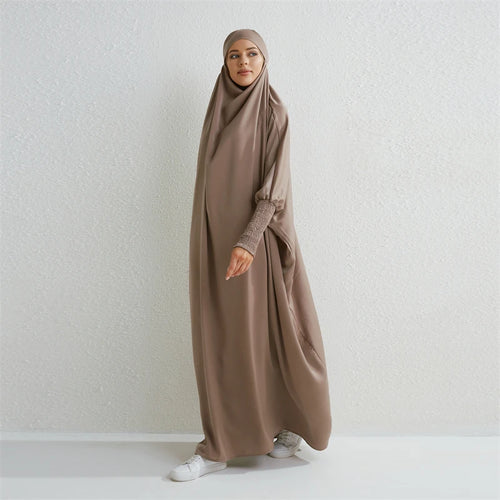 Abaya de priere a capuche pour femme