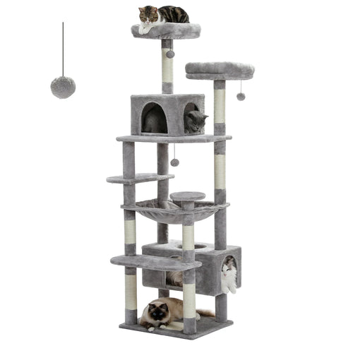 Arbre à chat XXL avec griffoirs et hamac
