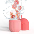 Rouleau de glace visage en silicone réutilisable