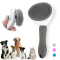 Brosse de toilettage autonettoyante pour chat et chien