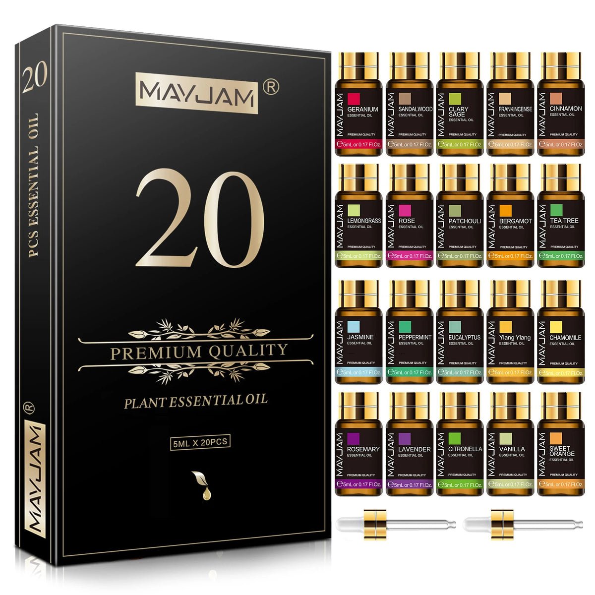 Coffret 20 huiles essentielles pures