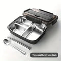 Boîte bento en acier inoxydable 3 compartiments