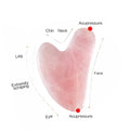 Outil de massage facial Gua Sha en jade naturel