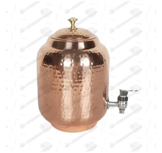 Carafe distributeur d'eau en cuivre avec robinet