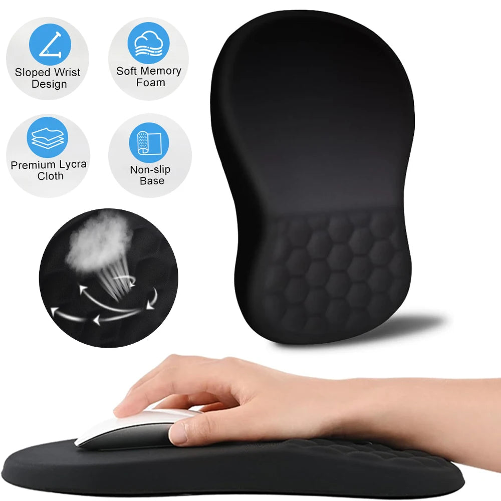 Tapis de souris ergonomique avec repose-poignet