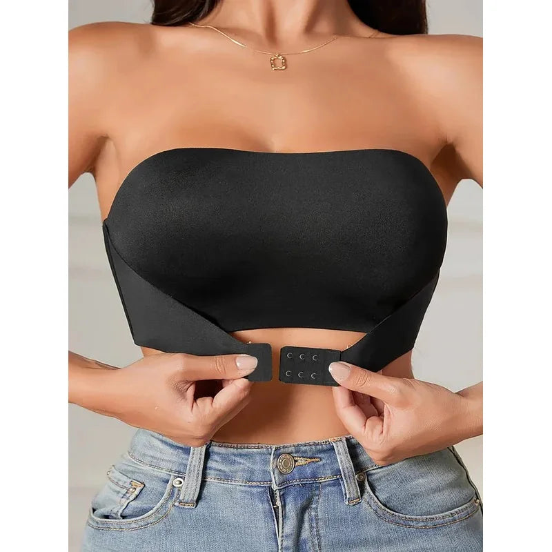 Soutien-gorge sans armature à bouton avant