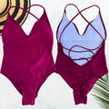 Maillot de bain une pièce dos croisé pour femme