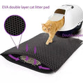 Tapis de litière double couche imperméable pour chat